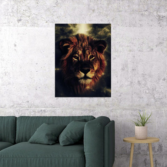 The Young Lion: A Symbol of Hope and Inspiration Animal Art Poster - xonomax