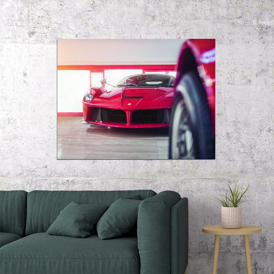 Garage Background Red Ferrari - xonomax
