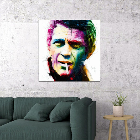 Steve McQueen American Actor and Racer Poster - xonomax