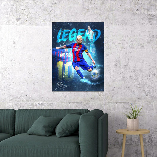 Lionel Messi Poster The Greatest Legend - xonomax