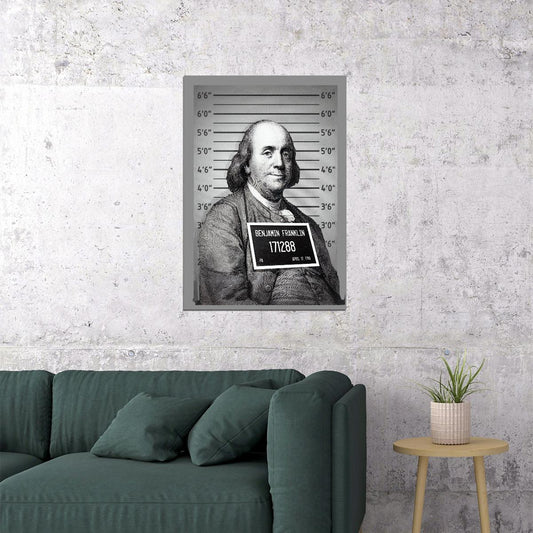 Mug Shot Benjamin Franklin Poster - xonomax