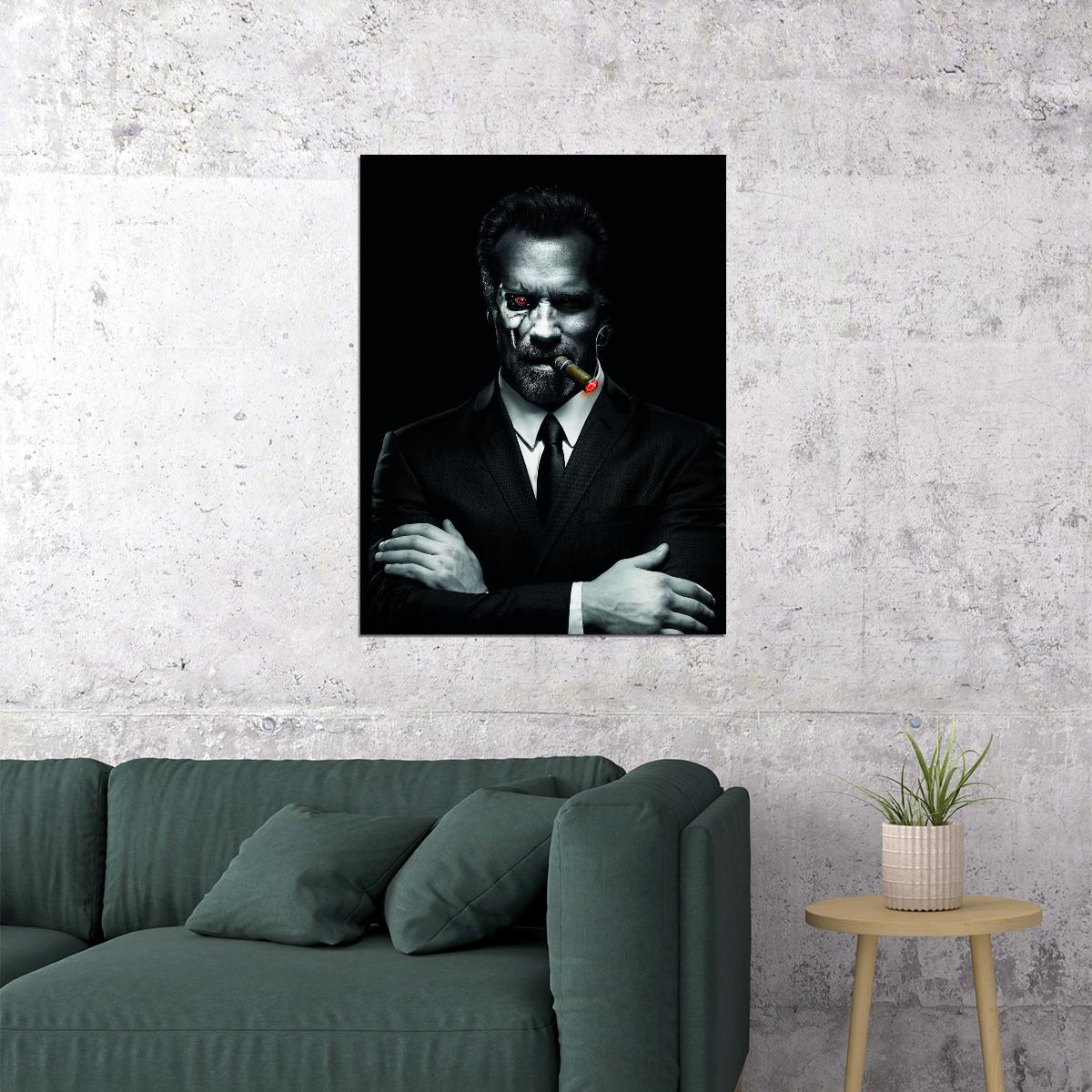 Arnold Schwarzenegger The Terminator Art Poster - xonomax
