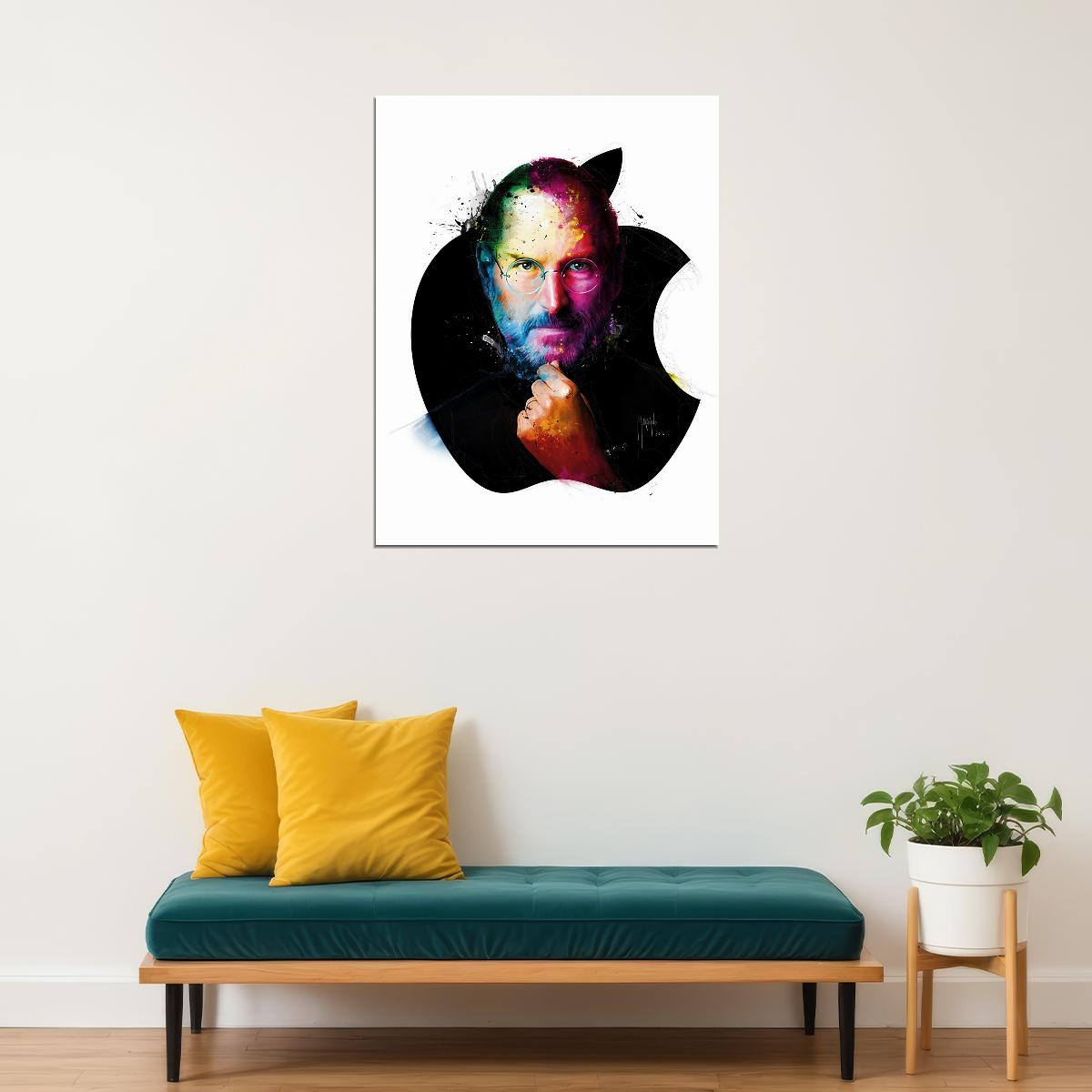 Steve Jobs Apple Founder Art Poster - xonomax