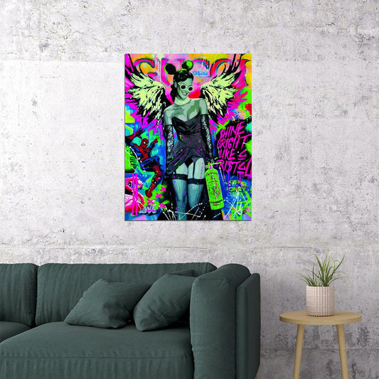 Girl Woman Feminine Pop Art Poster - xonomax