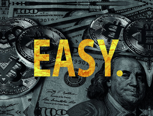 Easy Money Pop Art Poster Graffiti Street Art Dollar Bills Wealth Motivational Modern Print - xonomax