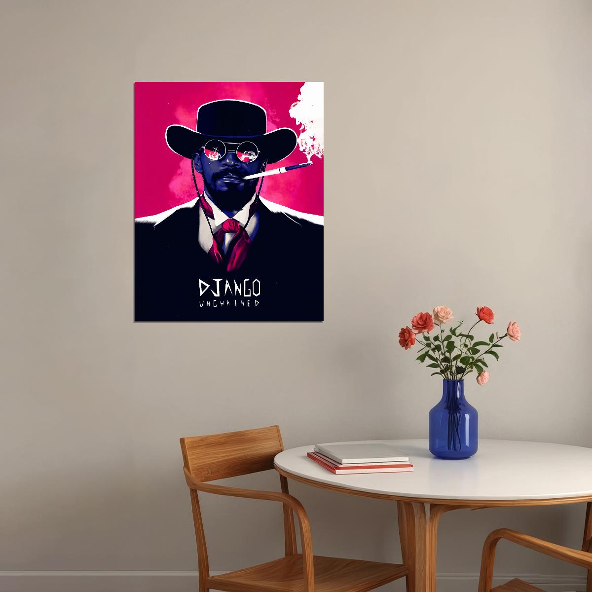 Django Unchained 2012 Movie Poster Quentin Tarantino Western Film Print - xonomax
