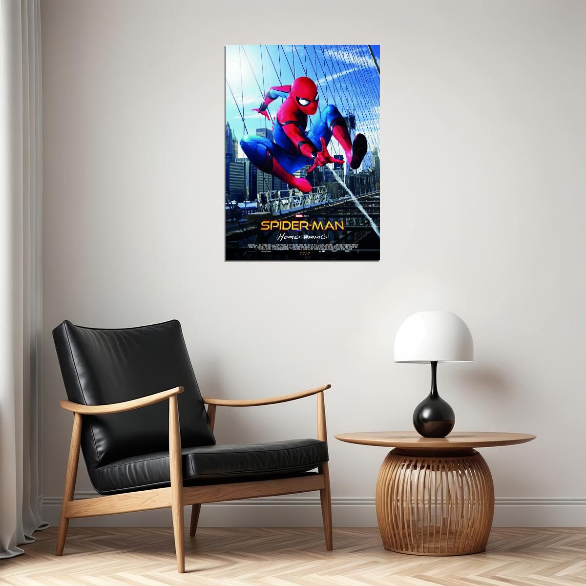 Spider-Man 2017 Movie Poster Iconic Marvel Superhero Print - xonomax