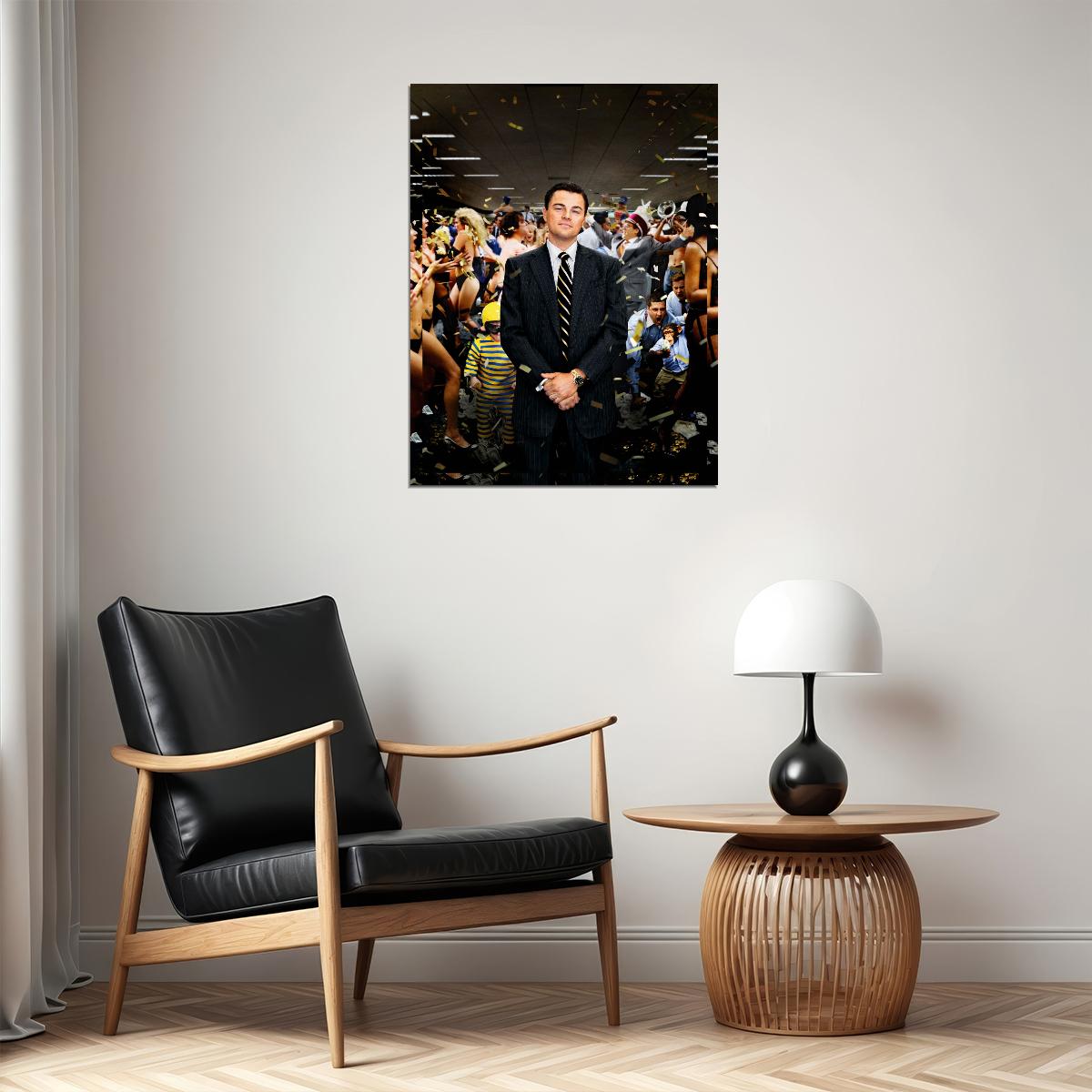 The Wolf of Wall Street 2013 Movie Poster Iconic Drama Leonardo DiCaprio Wall Print - xonomax