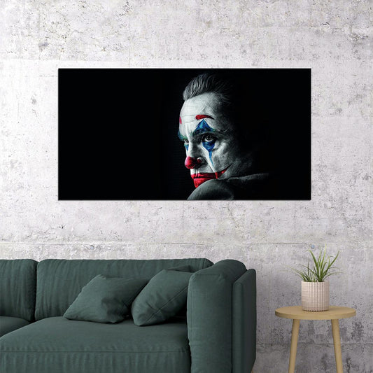 Joker 2019 Movie Poster Joaquin Phoenix Clown Prince of Crime DC Film Wall Art - xonomax