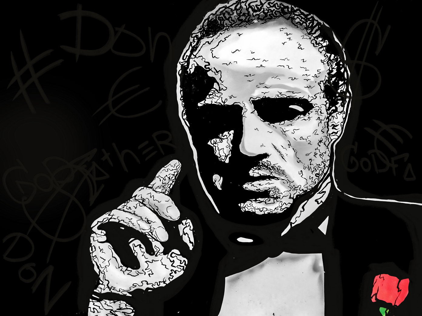 The Godfather 1972 Marlon Brando Poster Iconic Mafia Movie Classic Film Wall Art - xonomax