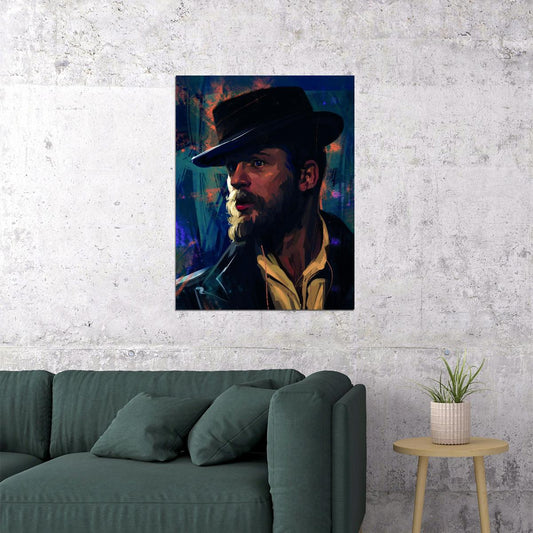 Peaky Blinders Alfie Solomons Poster Tom Hardy Iconic Gangster Series Artwork Wall Print - xonomax