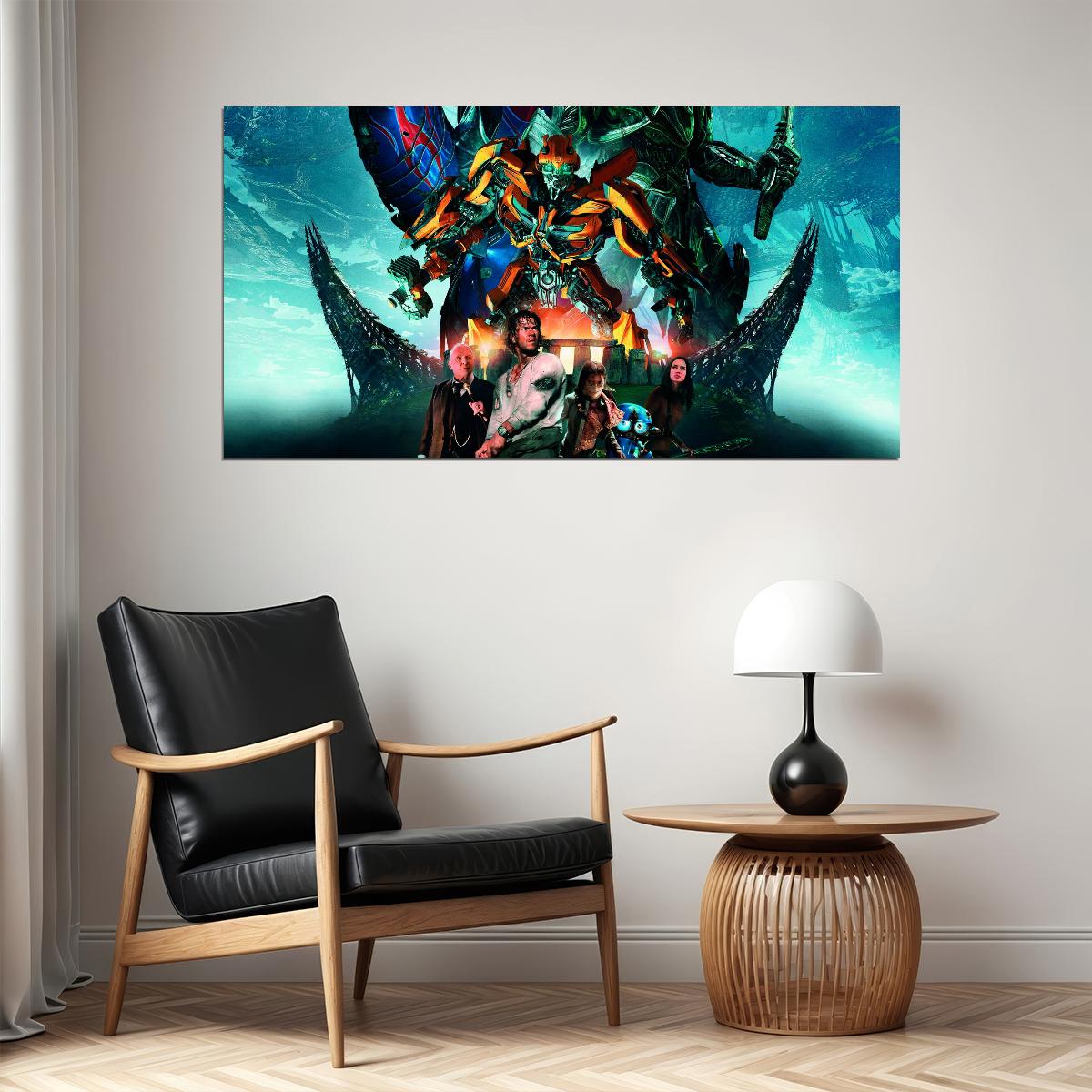 Transformers: Age of Extinction 2014 Movie Poster Iconic Sci-Fi Action Film Wall Art