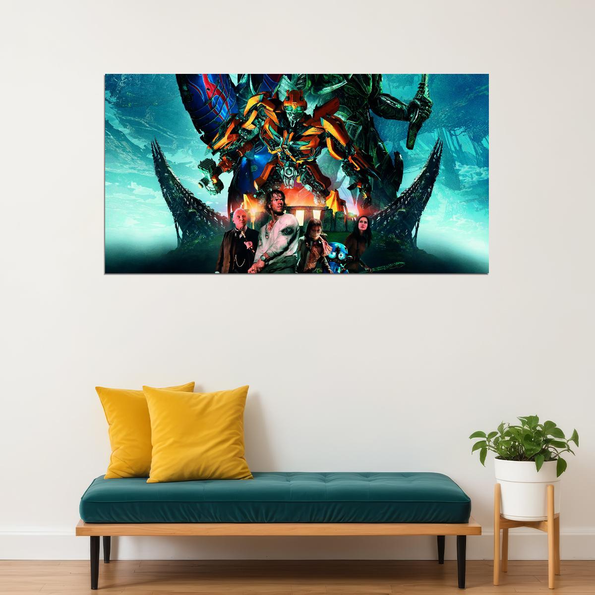 Transformers: Age of Extinction 2014 Movie Poster Iconic Sci-Fi Action Film Wall Art