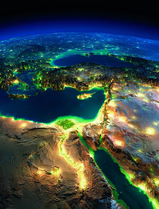 Earth from Space Poster Stunning Planet View Night Lights Modern Astronomy Wall Decor Print - xonomax