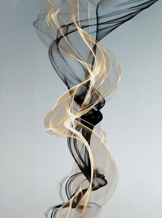 Elegant Flowing Lines Poster Minimalist Abstract Art Modern Wall Decor Print - xonomax