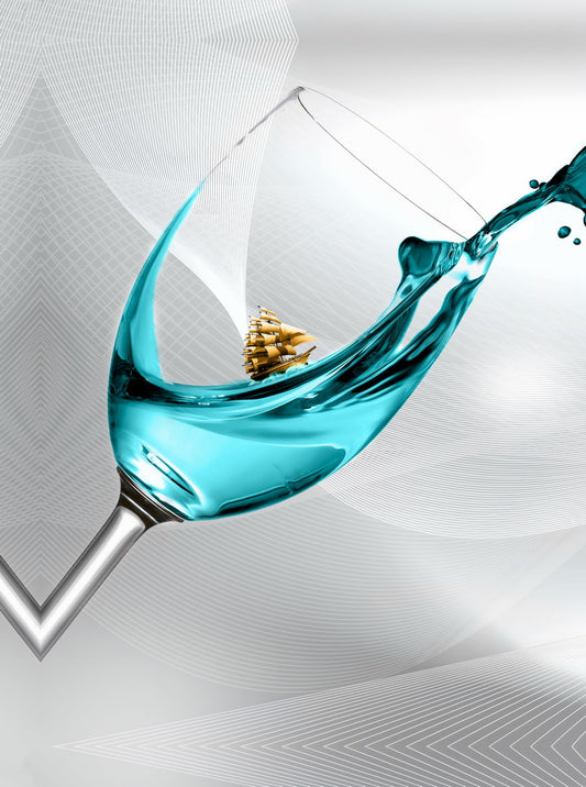 Elegant Glass Splash Poster Abstract Modern Art Minimalist Wall Decor Print - xonomax