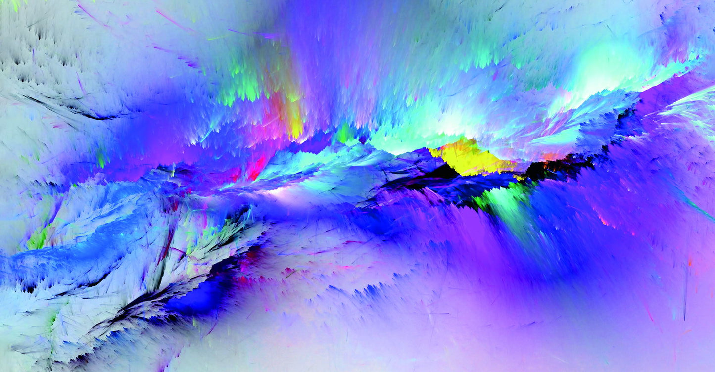 Vibrant Abstract Paint Explosion Poster Colorful Modern Art Wall Decor Print - xonomax