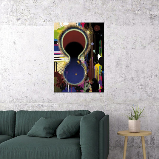 Surreal Hourglass Poster Abstract Modern Art Colorful Contemporary Wall Decor Print - xonomax