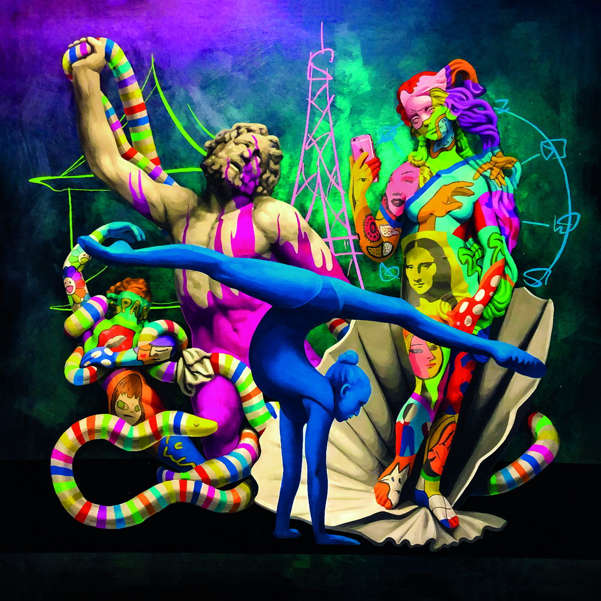 Bold Pop Art Surrealism Poster Iconic Brands Famous Characters Modern Pop Culture Artwork Pop Art Poster - xonomax