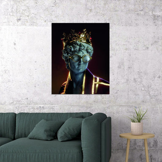 David Meets Harry Potter Art Poster Modern Swag Wall Decor Greek Statue Inspired Motivational Trendy Wall Art Print - xonomax