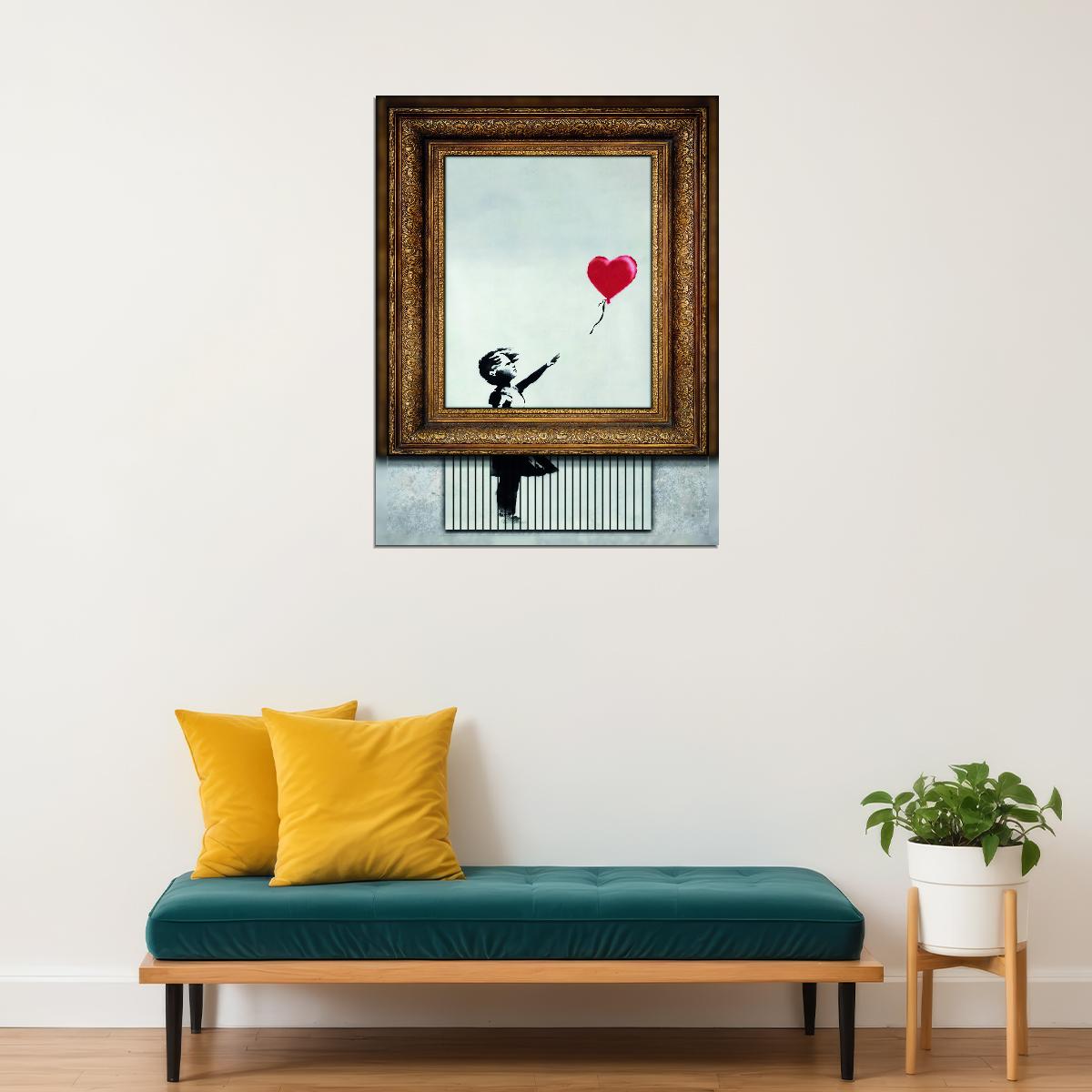 Banksy Balloon Girl Shredded Art Poster Iconic Street Art Wall Decor Modern Motivational Home Art Print - xonomax