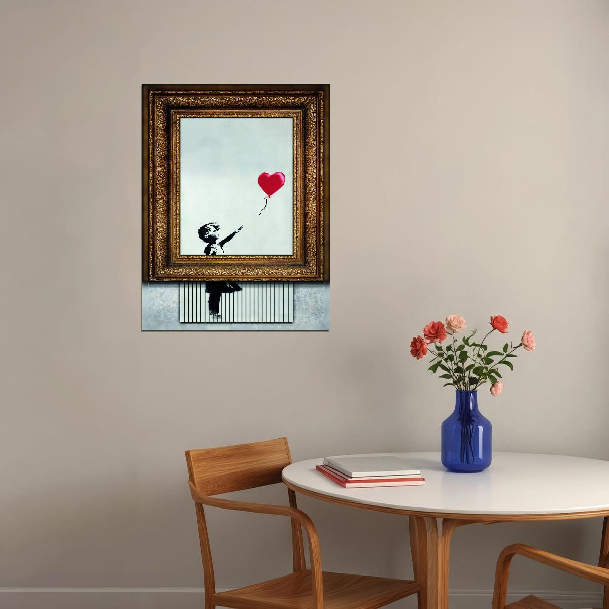 Banksy Balloon Girl Shredded Art Poster Iconic Street Art Wall Decor Modern Motivational Home Art Print - xonomax