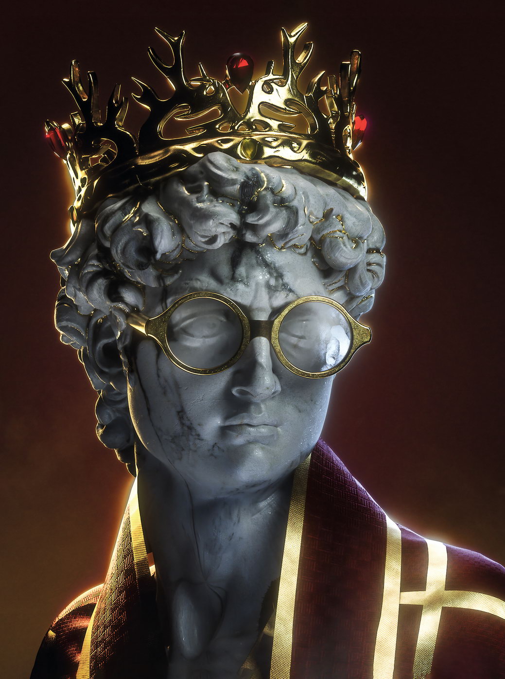 David Meets Harry Potter Art Poster Modern Swag Wall Decor Greek Statue Inspired Motivational Trendy Wall Art Print - xonomax