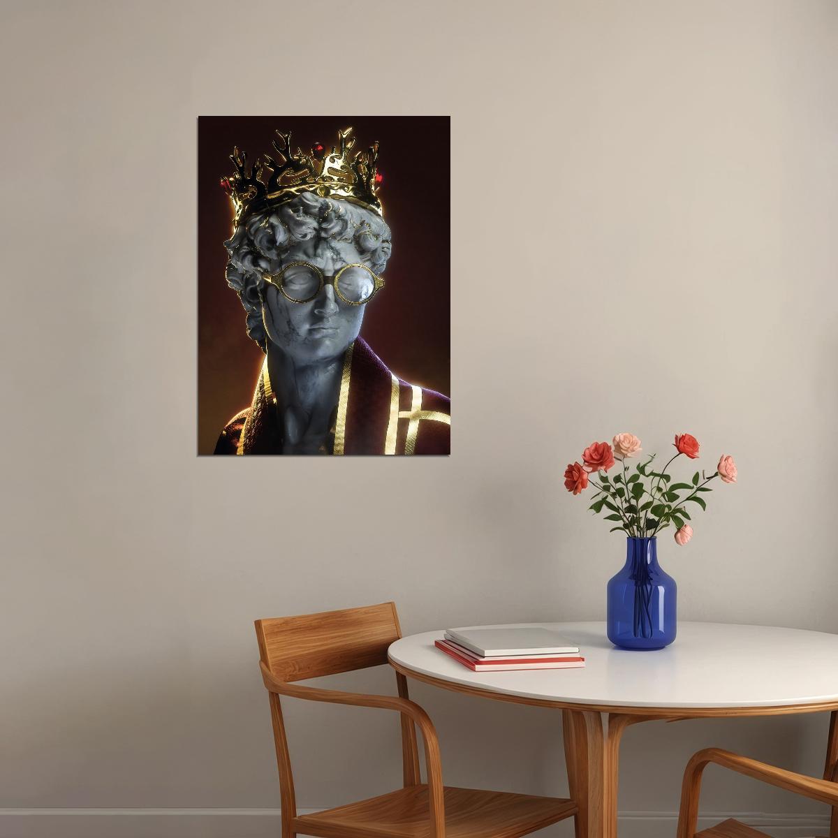 David Meets Harry Potter Art Poster Modern Swag Wall Decor Greek Statue Inspired Motivational Trendy Wall Art Print - xonomax