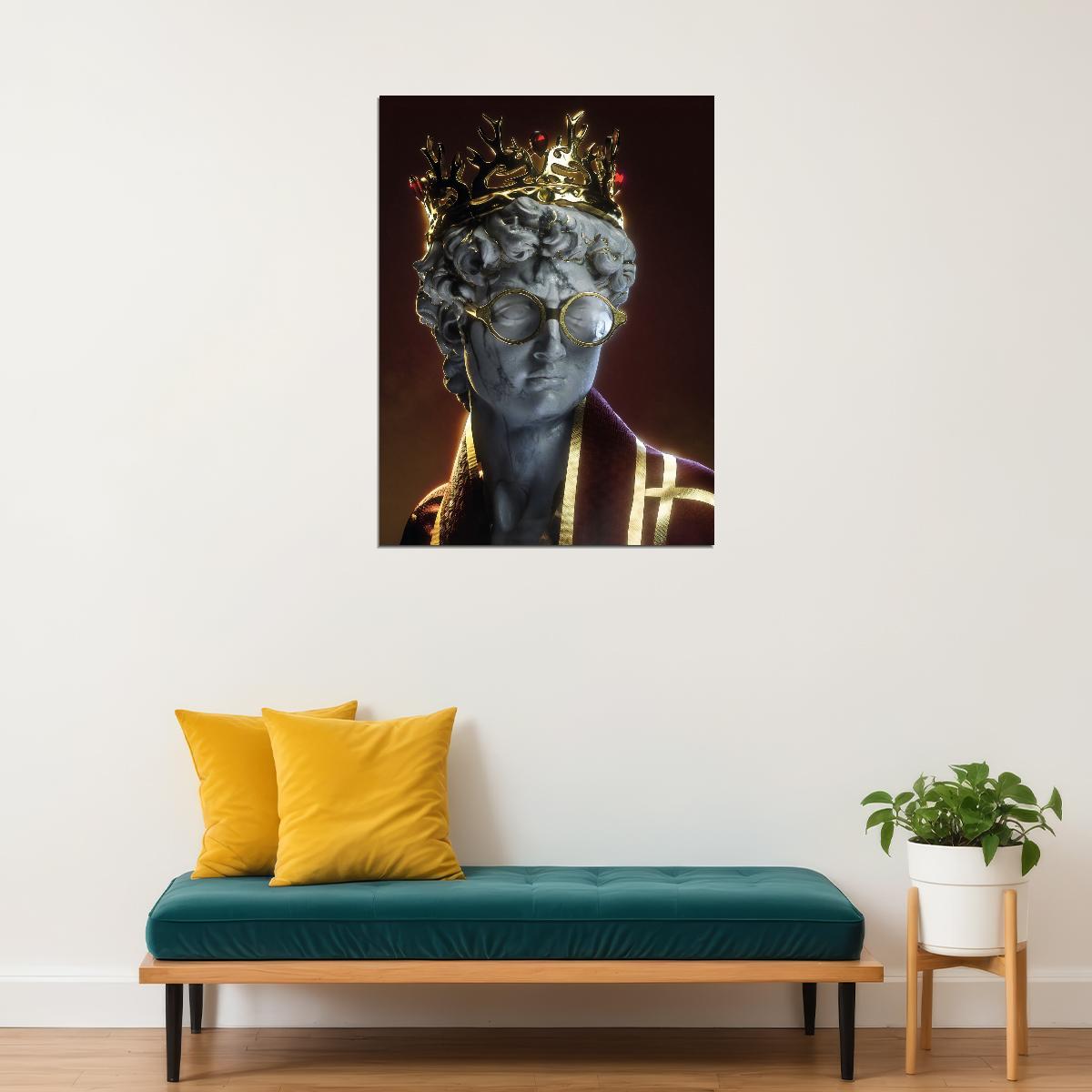 David Meets Harry Potter Art Poster Modern Swag Wall Decor Greek Statue Inspired Motivational Trendy Wall Art Print - xonomax