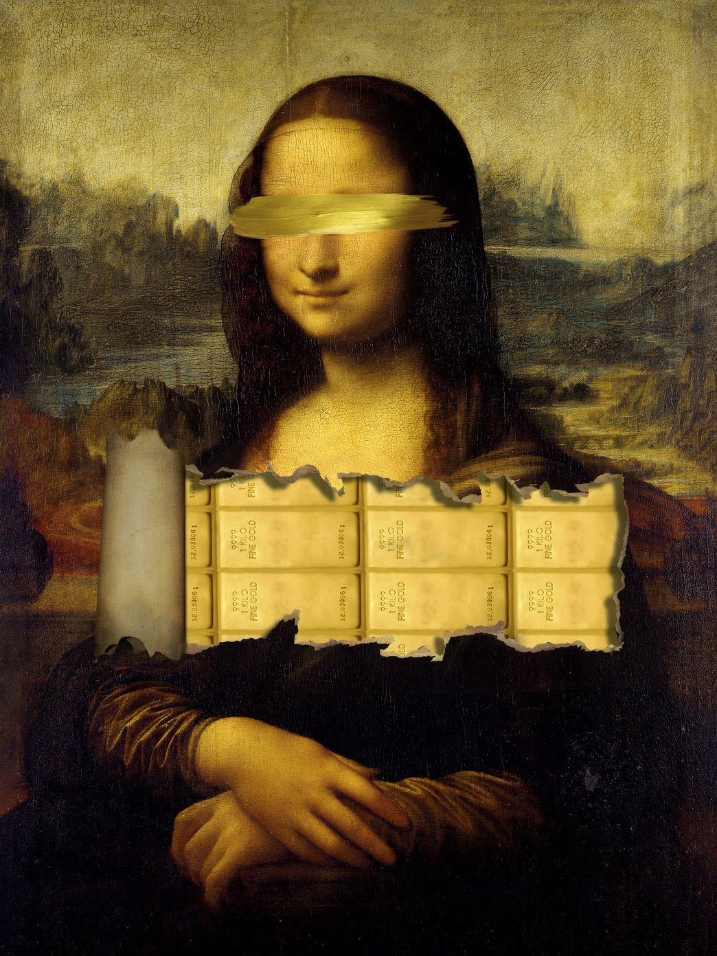 Mona Lisa Deconstructed Art Poster Bold Creative Wall Decor Modern Twist Classic Masterpiece Print - xonomax