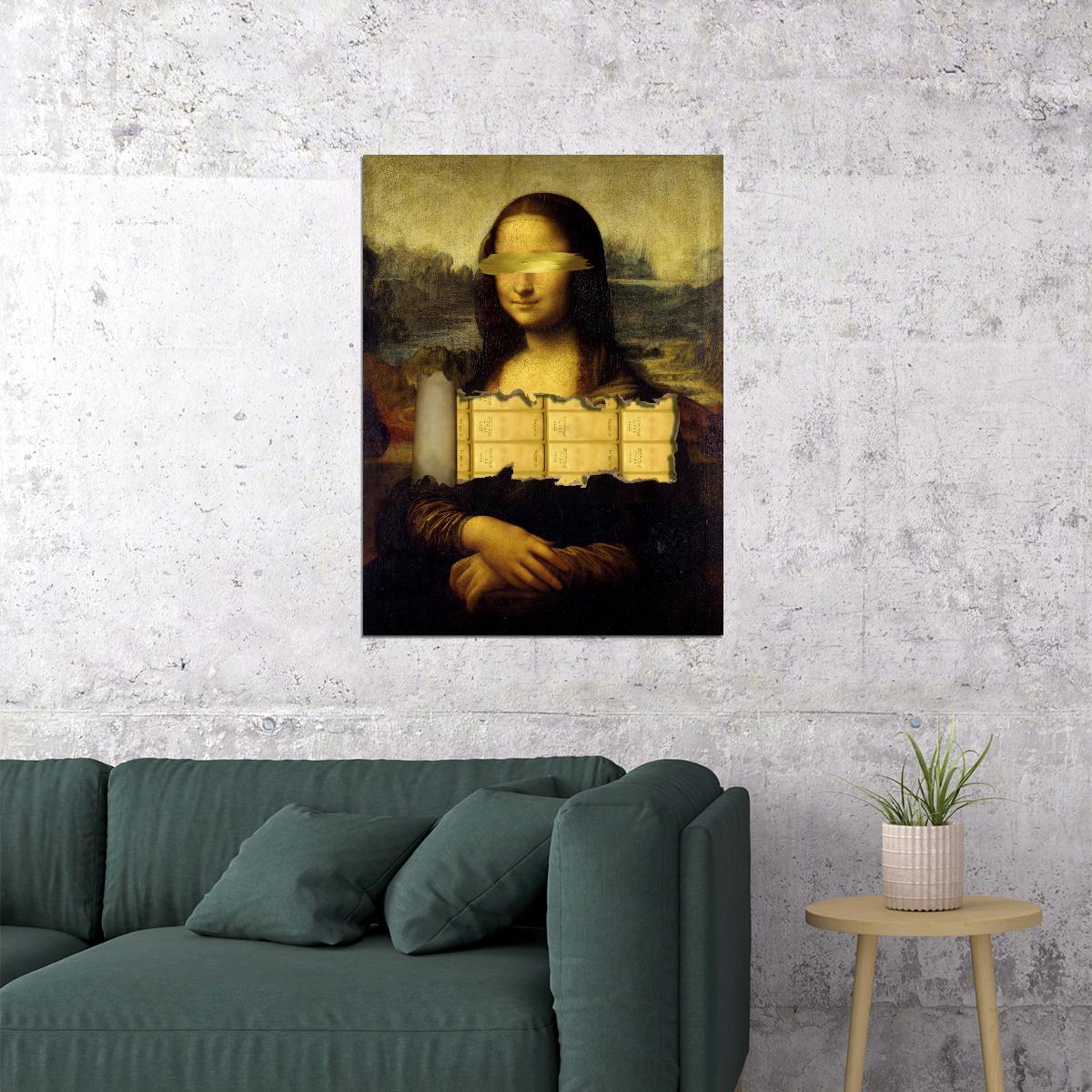 Mona Lisa Deconstructed Art Poster Bold Creative Wall Decor Modern Twist Classic Masterpiece Print - xonomax