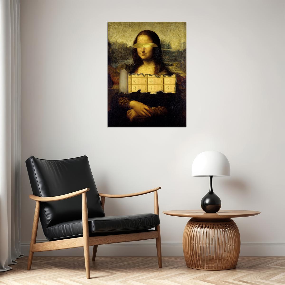 Mona Lisa Deconstructed Art Poster Bold Creative Wall Decor Modern Twist Classic Masterpiece Print - xonomax