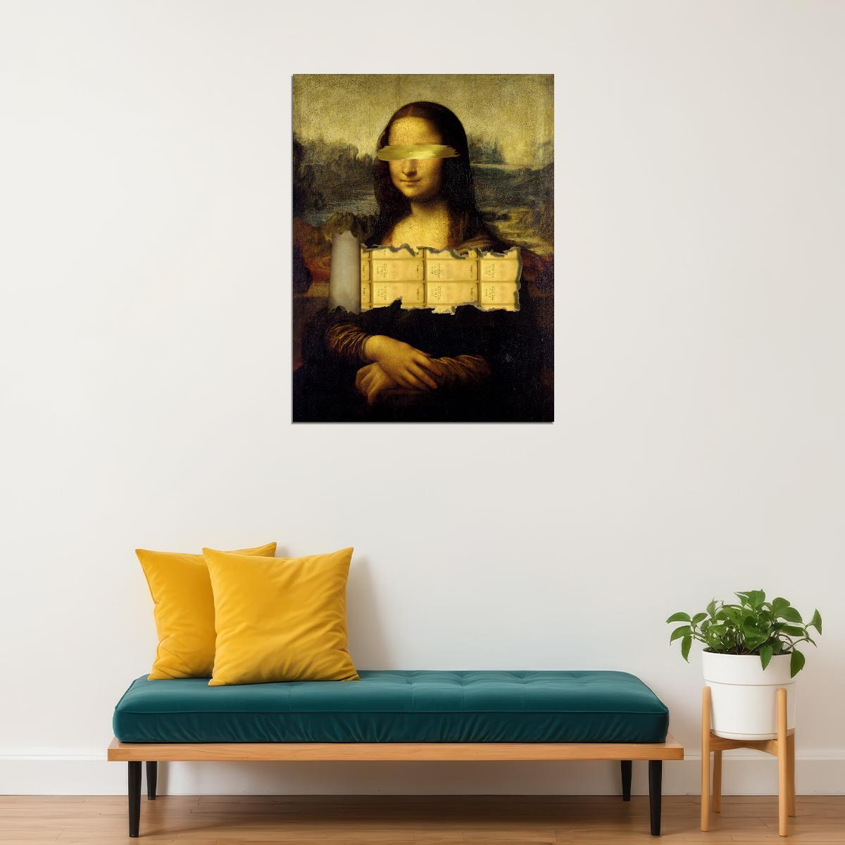 Mona Lisa Deconstructed Art Poster Bold Creative Wall Decor Modern Twist Classic Masterpiece Print - xonomax