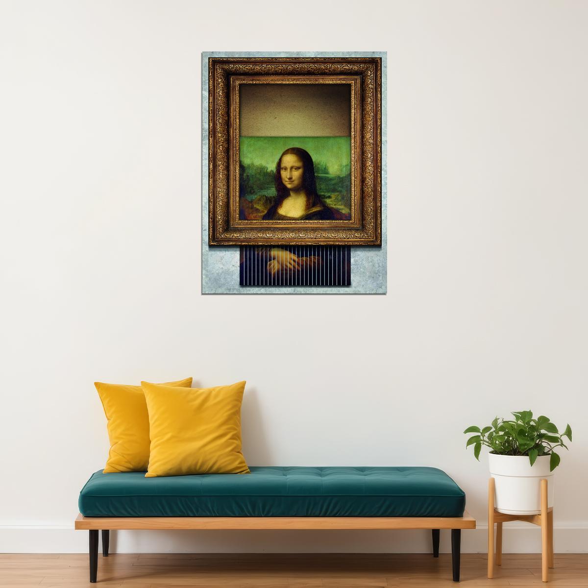 Banksy Shredded Mona Lisa Art Poster Iconic Wall Decor Banksy-Inspired Creative Modern Art Wall Print - xonomax