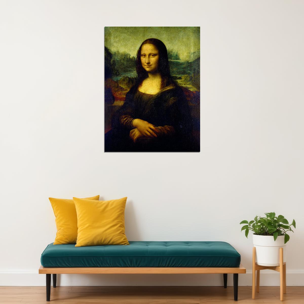 Mona Lisa Classic Art Poster Timeless Masterpiece Wall Decor Leonardo da Vinci Painting Wall Print - xonomax