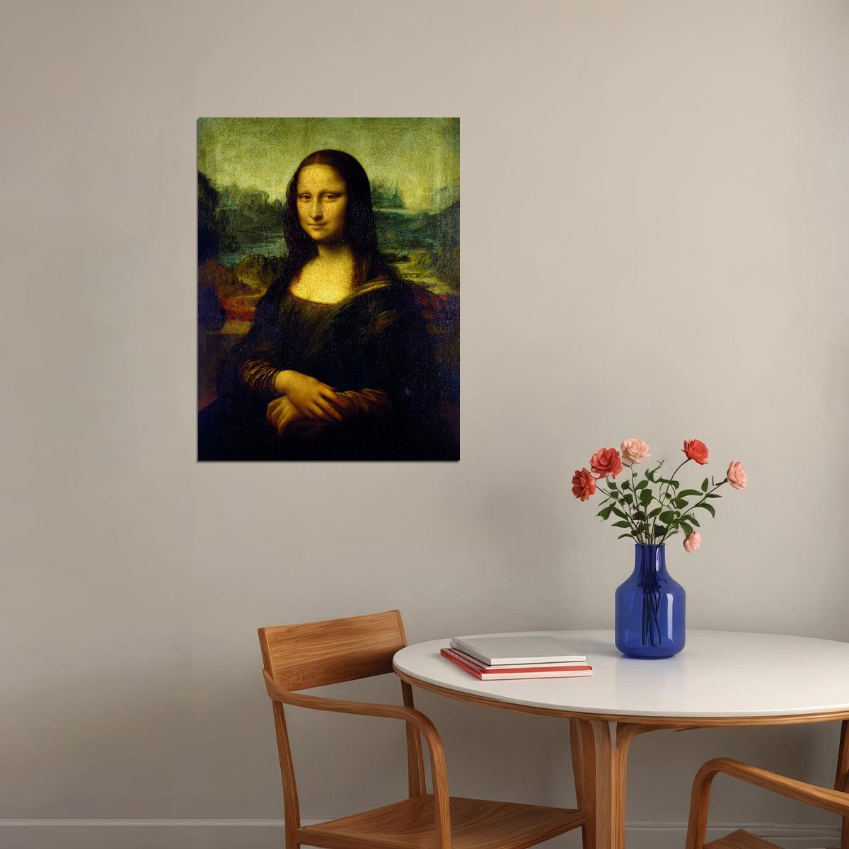 Mona Lisa Classic Art Poster Timeless Masterpiece Wall Decor Leonardo da Vinci Painting Wall Print - xonomax