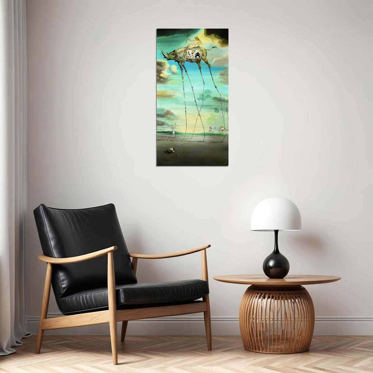 Celestial Ride Salvador Dali Art Poster Surreal Wall Decor Dreamlike Surrealist Artwork Unique Modern Wall Art Print - xonomax