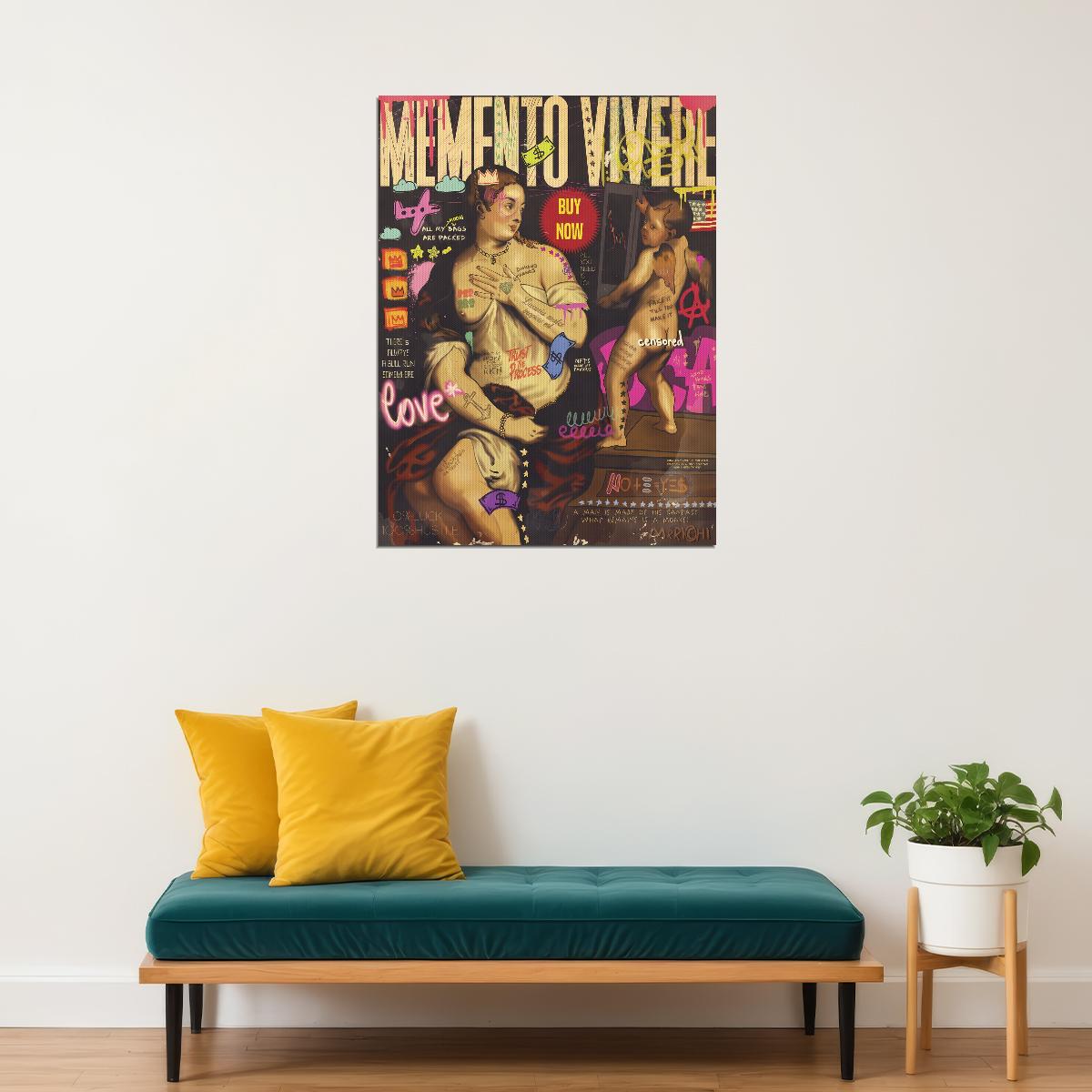 Venus and Cupid Rubens reinterpretation Street Graffiti Pop Art Poster Crypto Art - xonomax