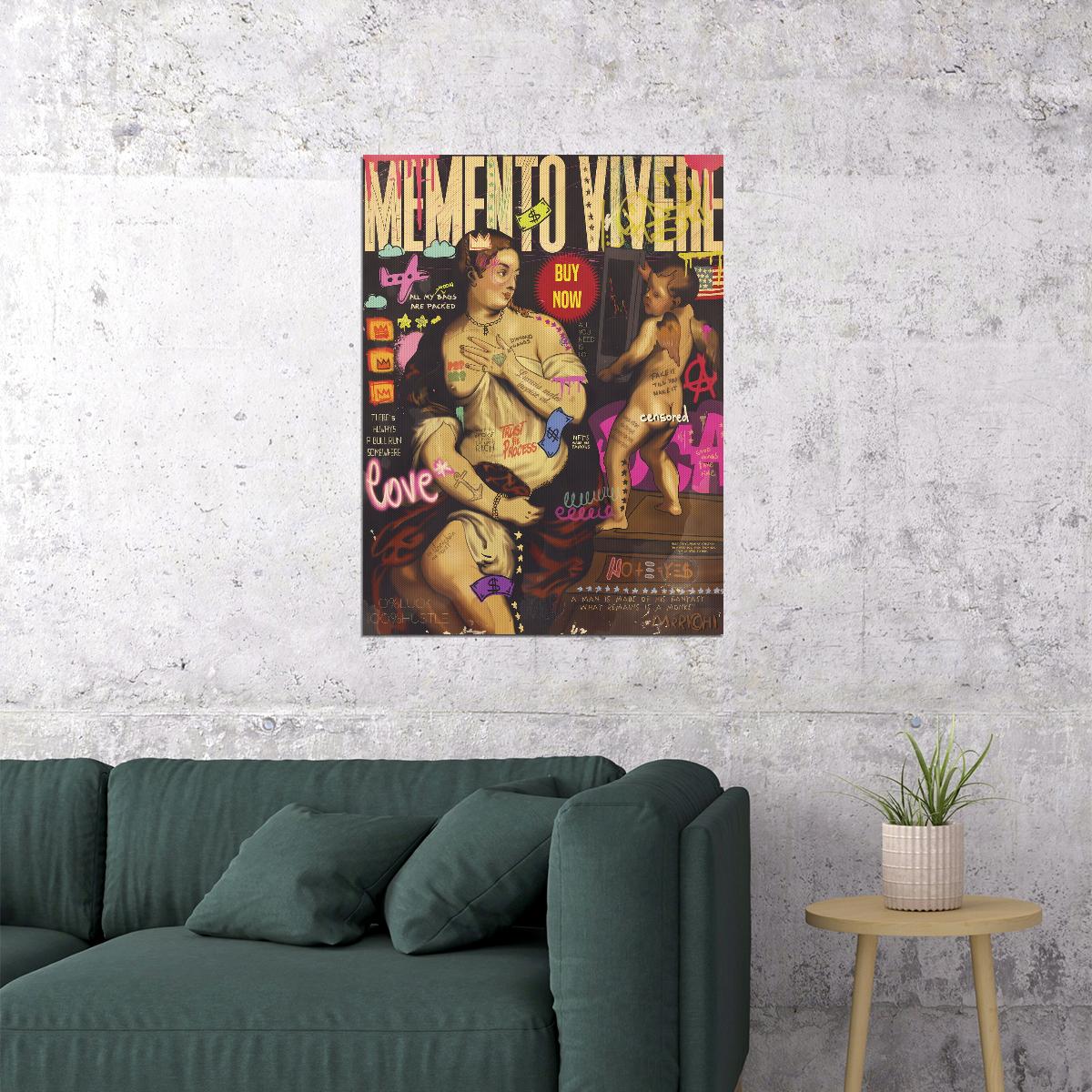 Venus and Cupid Rubens reinterpretation Street Graffiti Pop Art Poster Crypto Art - xonomax