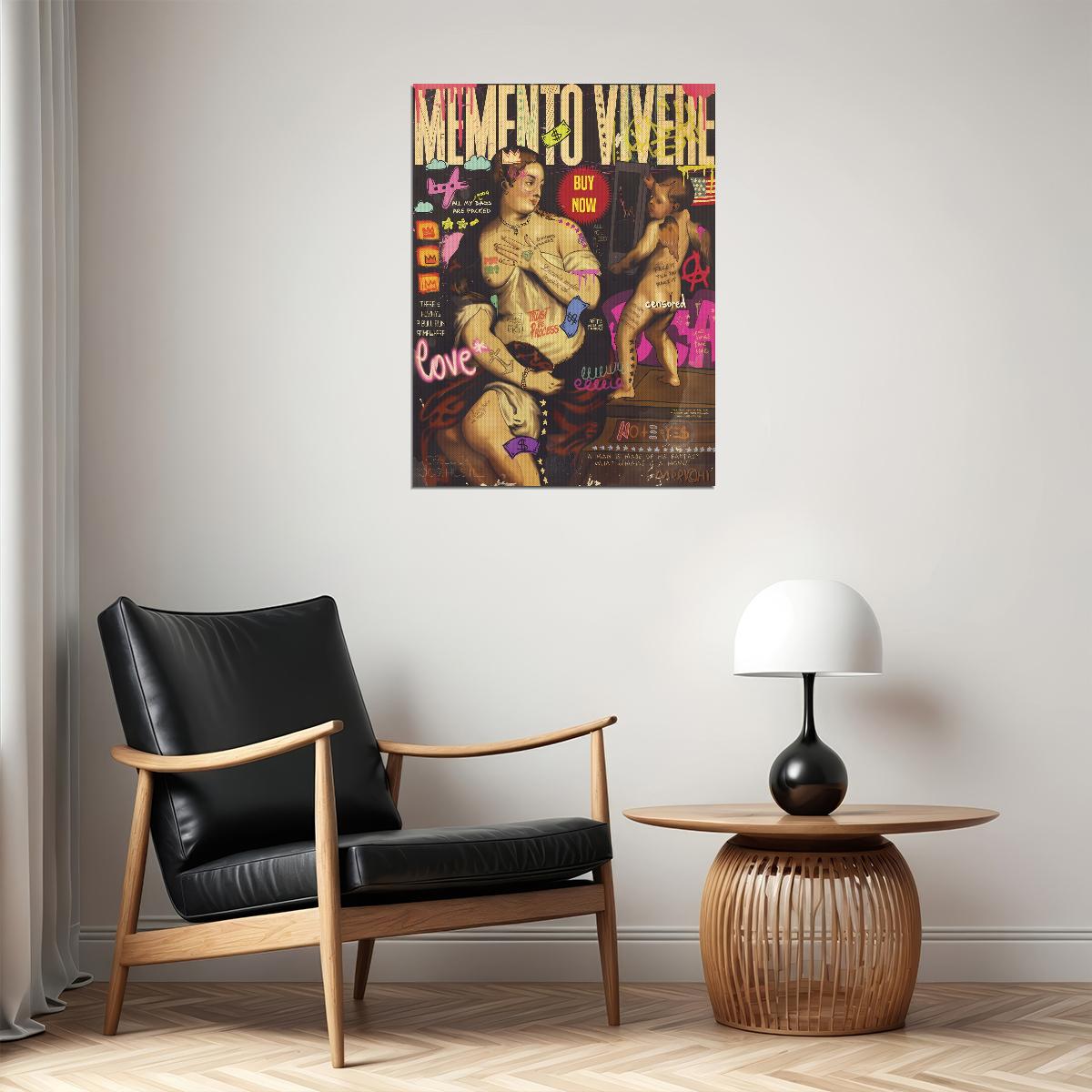 Venus and Cupid Rubens reinterpretation Street Graffiti Pop Art Poster Crypto Art - xonomax