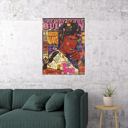 Bruce Lee The Way of the Dragon Pop Art Poster Graffiti Martial Arts Inspirational Print - xonomax