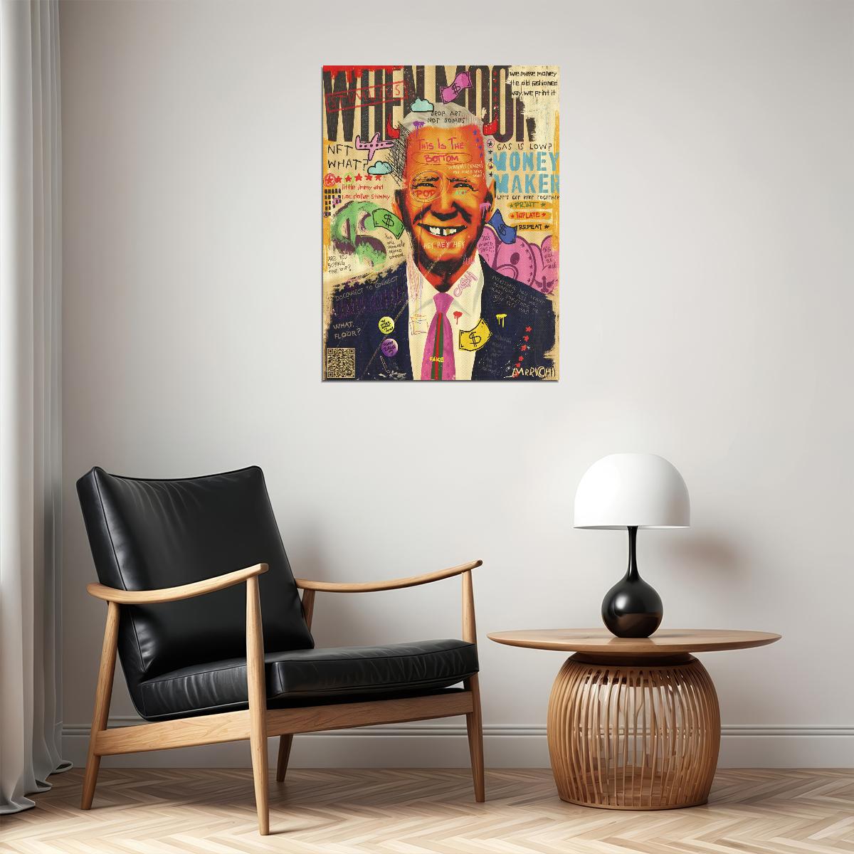 Joe Biden Graffiti Pop Art Poster Modern Political Tribute American President Wall Art Print - xonomax