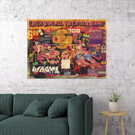 Comic Book Style Hero Pop Art Poster Graffiti Street Art Modern Superhero Tribute Print - xonomax