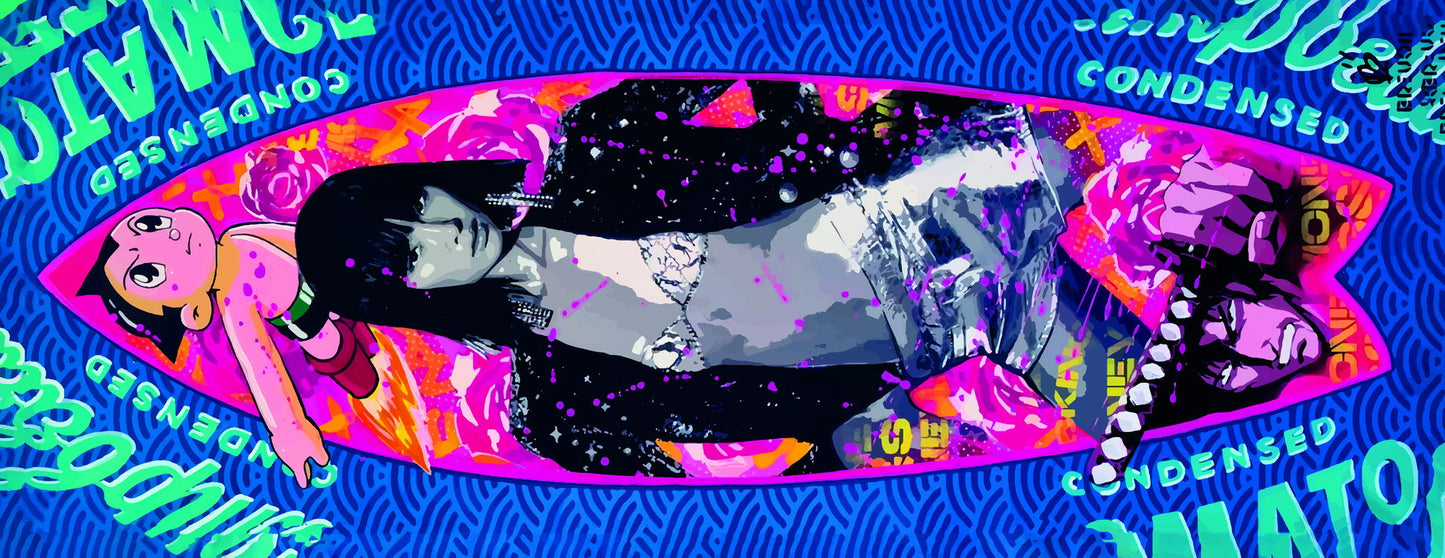 Neon Surreal Pop Art Poster Graffiti Street Art Colorful Modern Psychedelic Print - xonomax