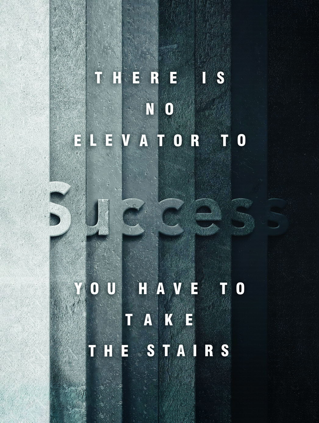 There Is No Elevator to Success Art Poster Inspirational Quote and Motivational Wall Decor for Hard Work Office Wall Art Print - xonomax
