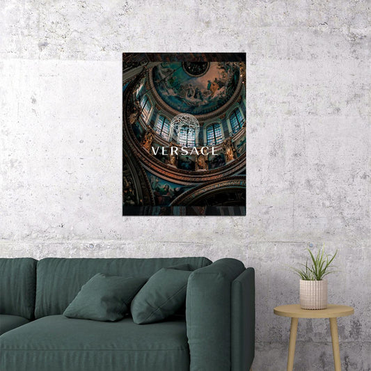 Versace Dome Art Poster Luxury Wall Decor Architectural Design Modern Style Designer Artistic Office Wall Art Print - xonomax