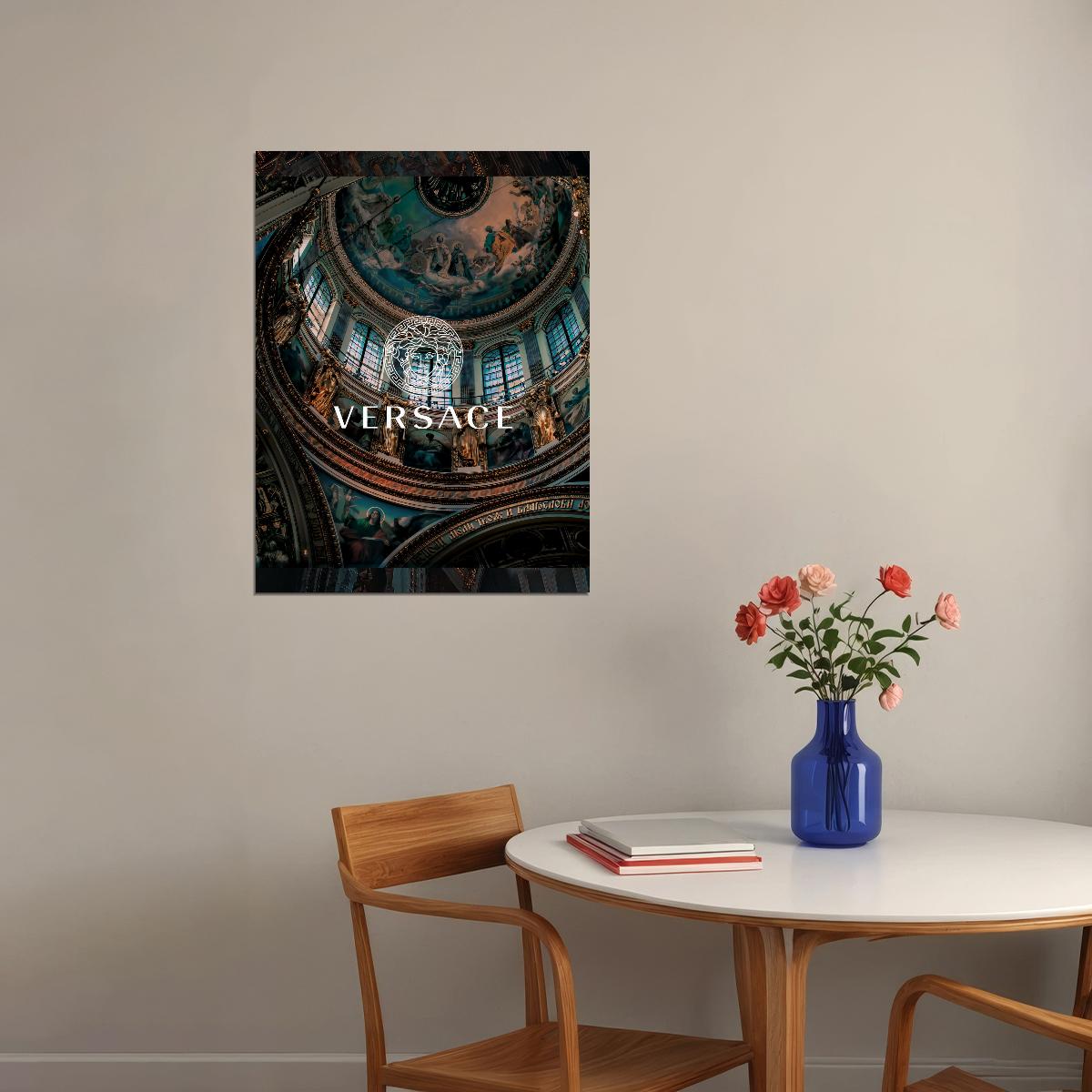 Versace Dome Art Poster Luxury Wall Decor Architectural Design Modern Style Designer Artistic Office Wall Art Print - xonomax