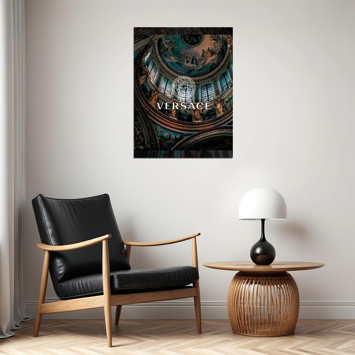 Versace Dome Art Poster Luxury Wall Decor Architectural Design Modern Style Designer Artistic Office Wall Art Print - xonomax