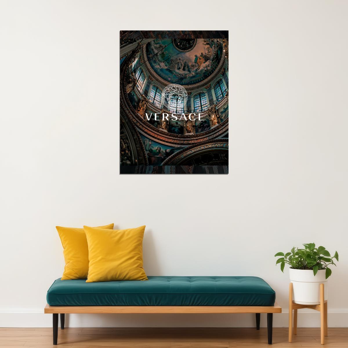 Versace Dome Art Poster Luxury Wall Decor Architectural Design Modern Style Designer Artistic Office Wall Art Print - xonomax