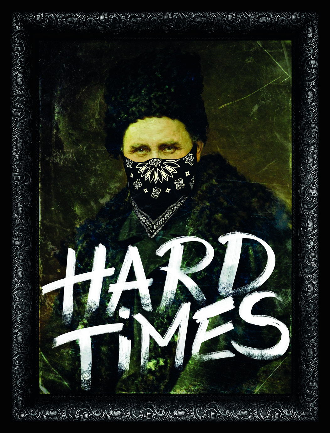Hard Times Skull Art Poster Dark Gothic Wall Decor Motivational Artistic Unique Modern Alternative Style Wall Art Print - xonomax
